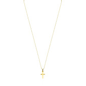 Lantisor aur 14K cu cruciulita 45 cm DiAmanti CR/008G14K-BO15NG14K _45cm-AS